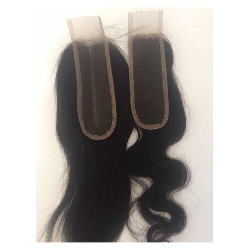 100 virgin hair 2x6 inch closure middle part straight and wave closure YL273